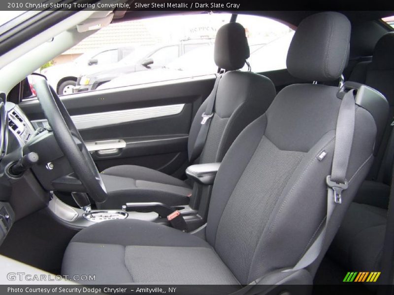Silver Steel Metallic / Dark Slate Gray 2010 Chrysler Sebring Touring Convertible