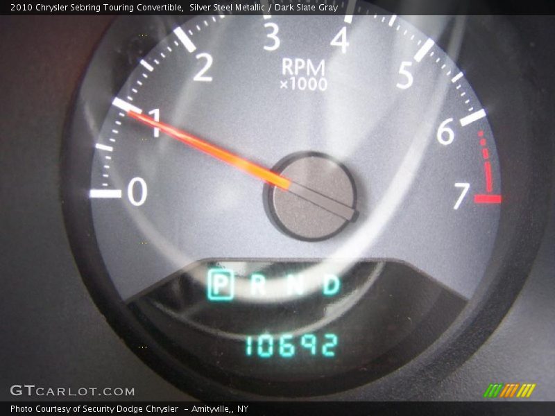 Silver Steel Metallic / Dark Slate Gray 2010 Chrysler Sebring Touring Convertible