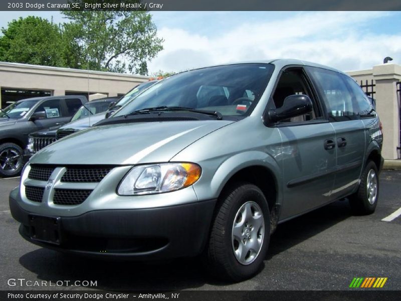 Bright Silver Metallic / Gray 2003 Dodge Caravan SE