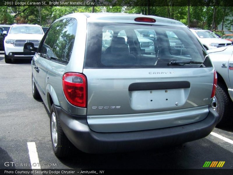 Bright Silver Metallic / Gray 2003 Dodge Caravan SE