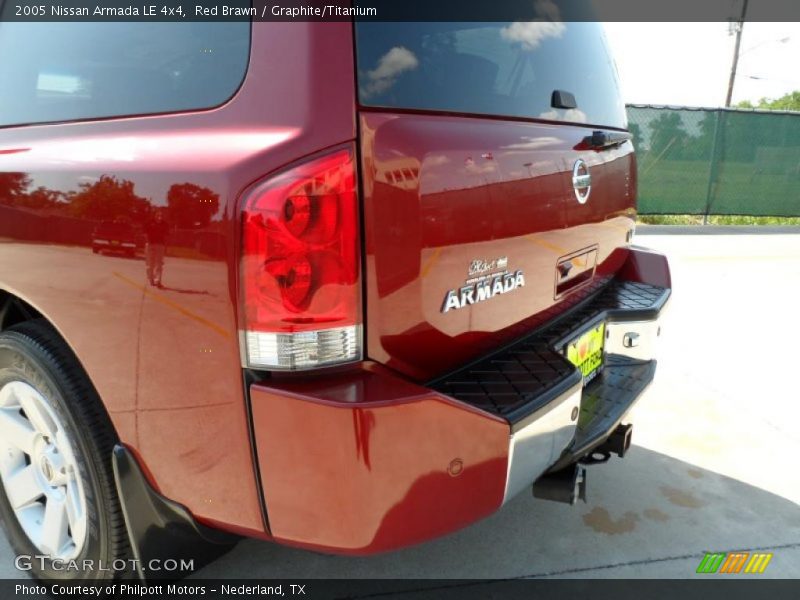 Red Brawn / Graphite/Titanium 2005 Nissan Armada LE 4x4