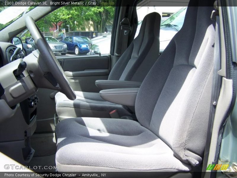 Bright Silver Metallic / Gray 2003 Dodge Caravan SE