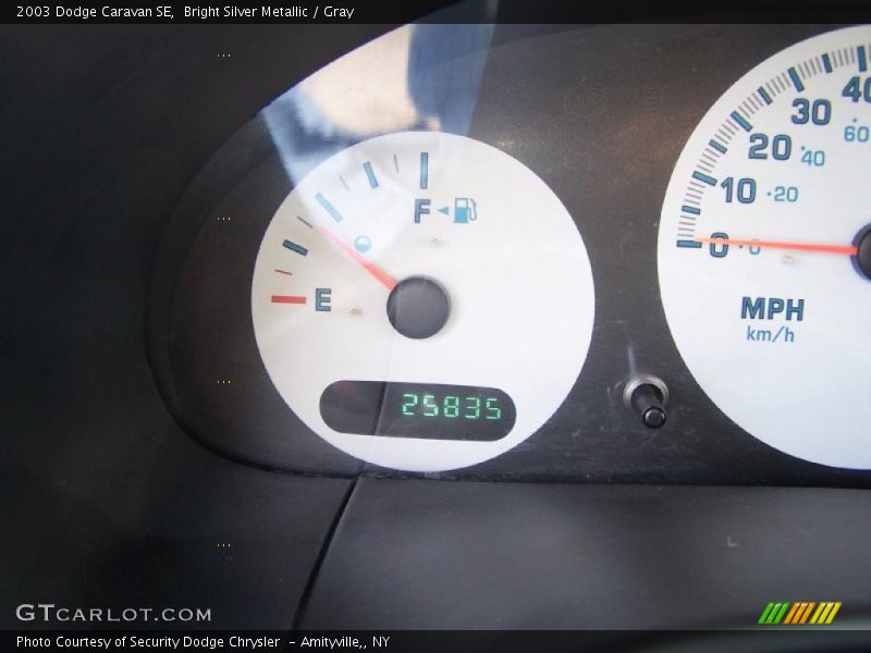 Bright Silver Metallic / Gray 2003 Dodge Caravan SE