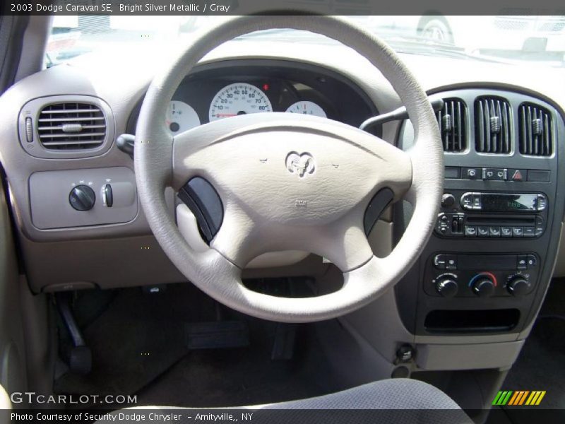 Bright Silver Metallic / Gray 2003 Dodge Caravan SE