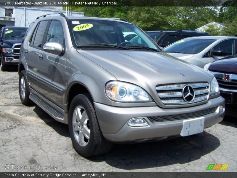 Pewter Metallic / Charcoal 2005 Mercedes-Benz ML 350 4Matic