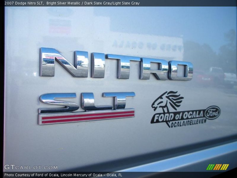 Bright Silver Metallic / Dark Slate Gray/Light Slate Gray 2007 Dodge Nitro SLT