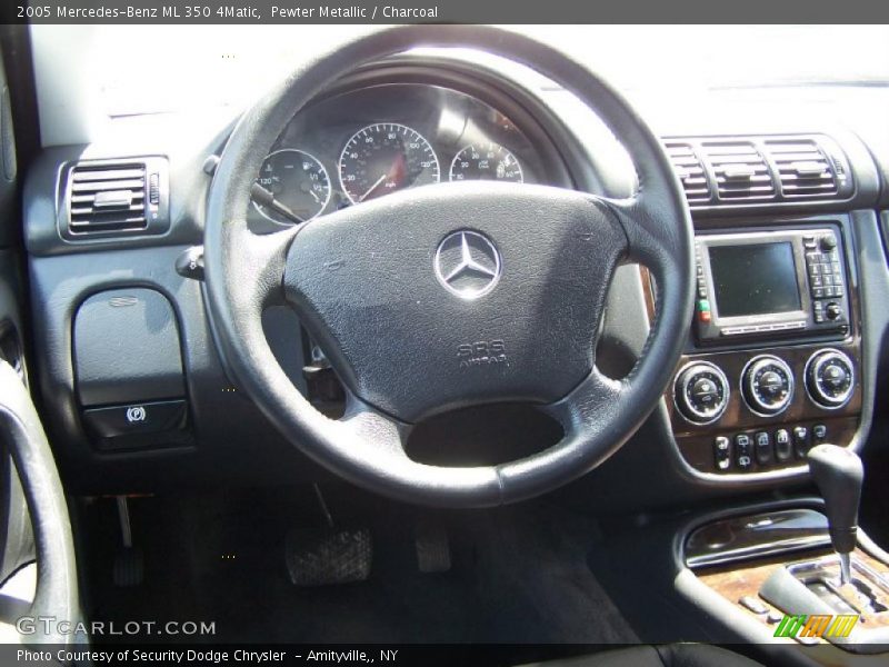 Pewter Metallic / Charcoal 2005 Mercedes-Benz ML 350 4Matic