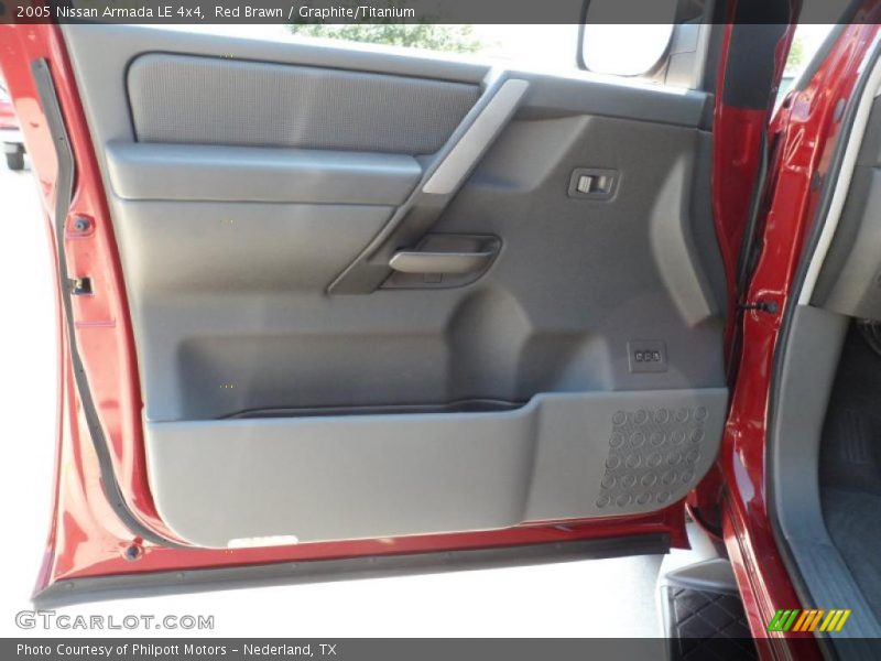 Red Brawn / Graphite/Titanium 2005 Nissan Armada LE 4x4