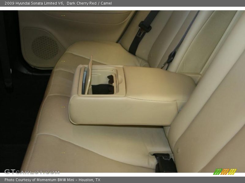 Dark Cherry Red / Camel 2009 Hyundai Sonata Limited V6