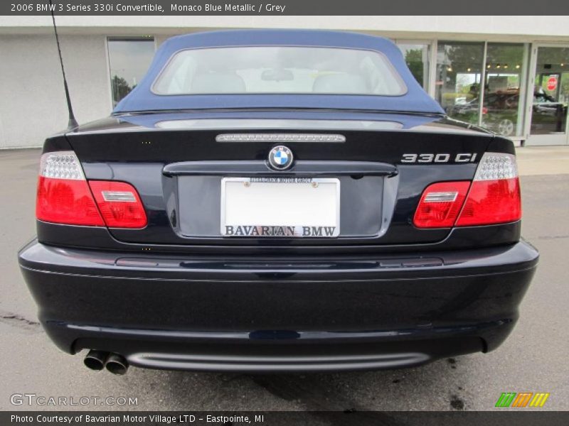 Monaco Blue Metallic / Grey 2006 BMW 3 Series 330i Convertible