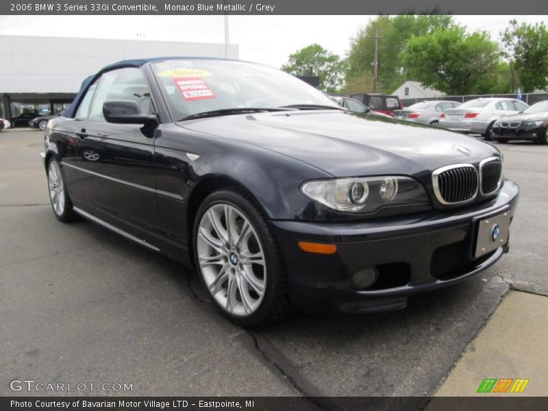 Monaco Blue Metallic / Grey 2006 BMW 3 Series 330i Convertible