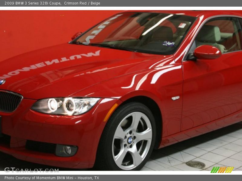 Crimson Red / Beige 2009 BMW 3 Series 328i Coupe