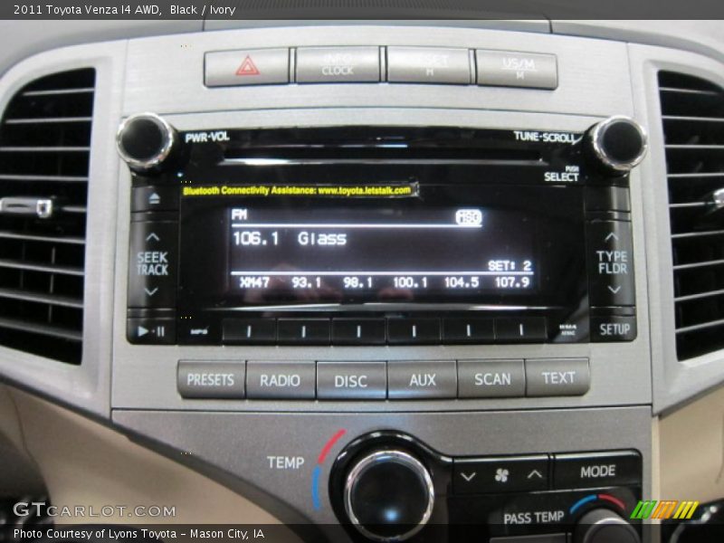 Black / Ivory 2011 Toyota Venza I4 AWD