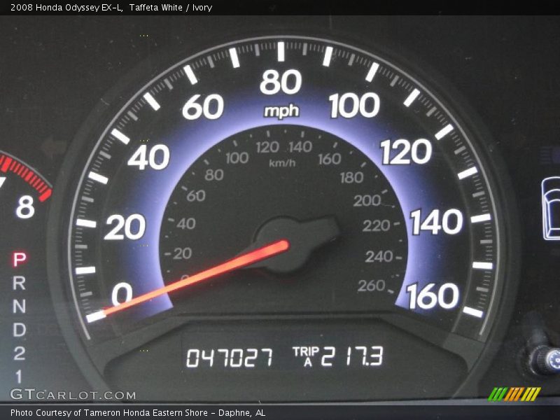 Taffeta White / Ivory 2008 Honda Odyssey EX-L