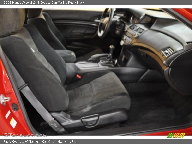 San Marino Red / Black 2008 Honda Accord LX-S Coupe