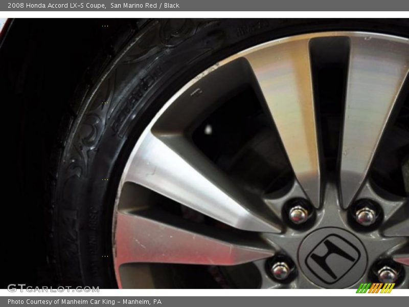 San Marino Red / Black 2008 Honda Accord LX-S Coupe