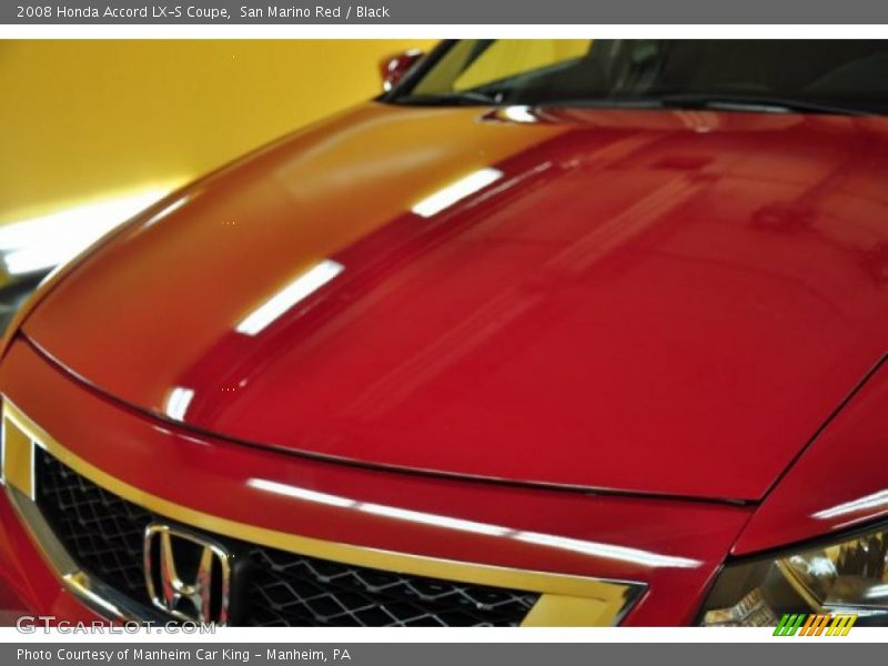 San Marino Red / Black 2008 Honda Accord LX-S Coupe