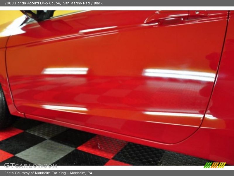 San Marino Red / Black 2008 Honda Accord LX-S Coupe