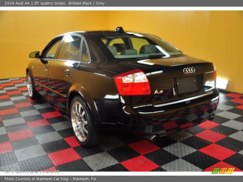 Brilliant Black / Grey 2004 Audi A4 1.8T quattro Sedan