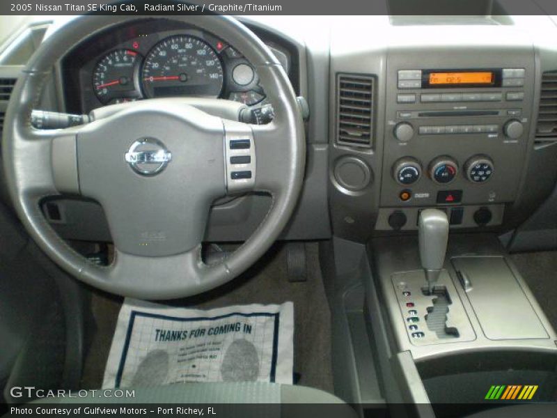 Radiant Silver / Graphite/Titanium 2005 Nissan Titan SE King Cab