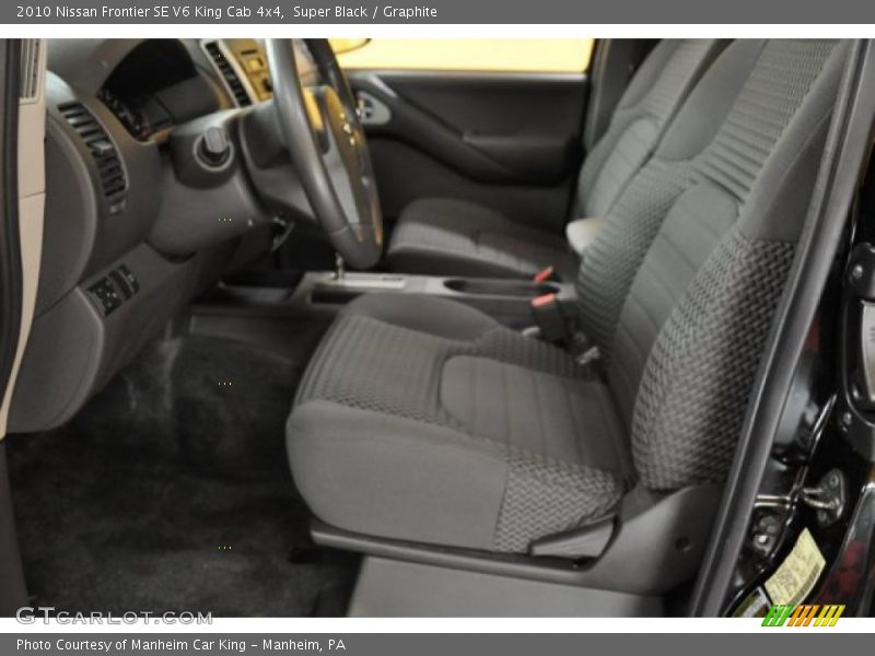 Super Black / Graphite 2010 Nissan Frontier SE V6 King Cab 4x4