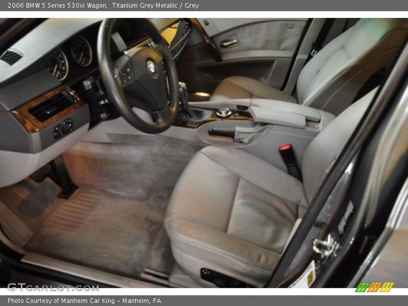 Titanium Grey Metallic / Grey 2006 BMW 5 Series 530xi Wagon