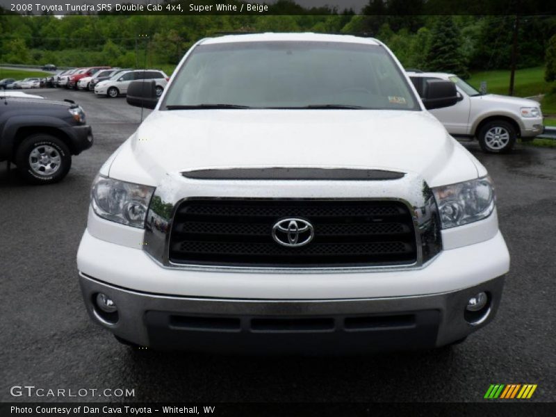 Super White / Beige 2008 Toyota Tundra SR5 Double Cab 4x4