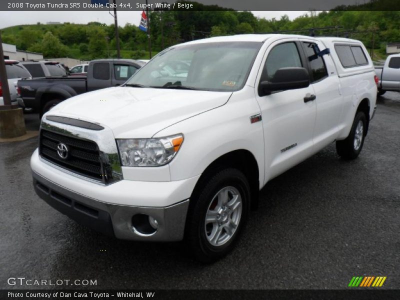 Super White / Beige 2008 Toyota Tundra SR5 Double Cab 4x4