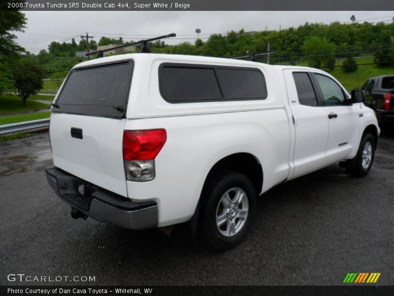 Super White / Beige 2008 Toyota Tundra SR5 Double Cab 4x4