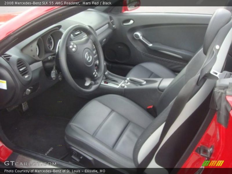  2008 SLK 55 AMG Roadster Black Interior