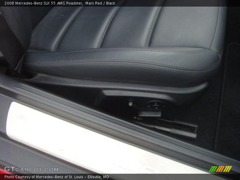 Mars Red / Black 2008 Mercedes-Benz SLK 55 AMG Roadster