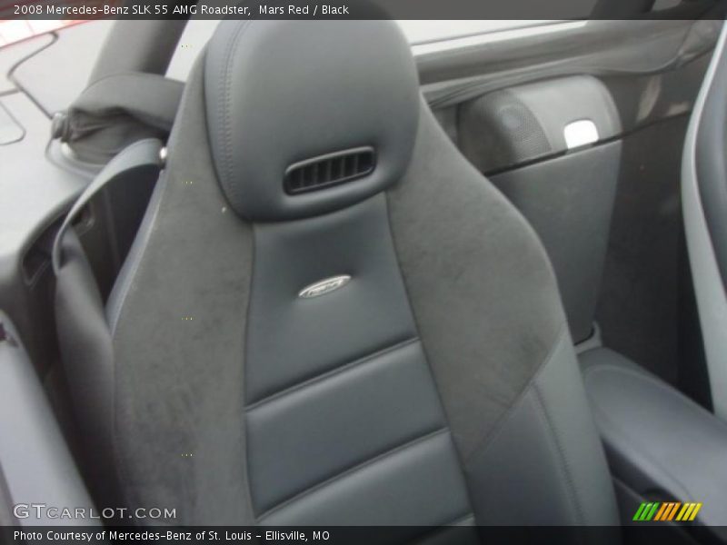 Mars Red / Black 2008 Mercedes-Benz SLK 55 AMG Roadster