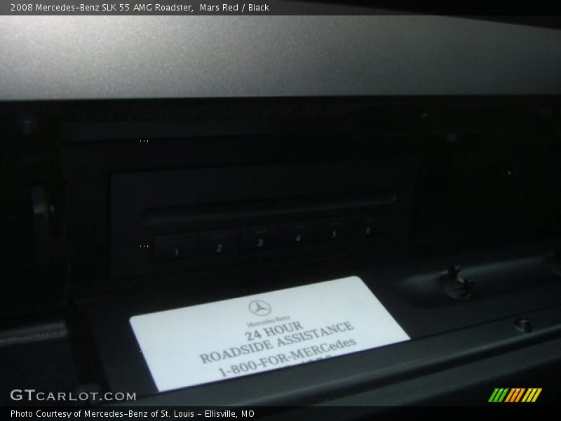 Mars Red / Black 2008 Mercedes-Benz SLK 55 AMG Roadster