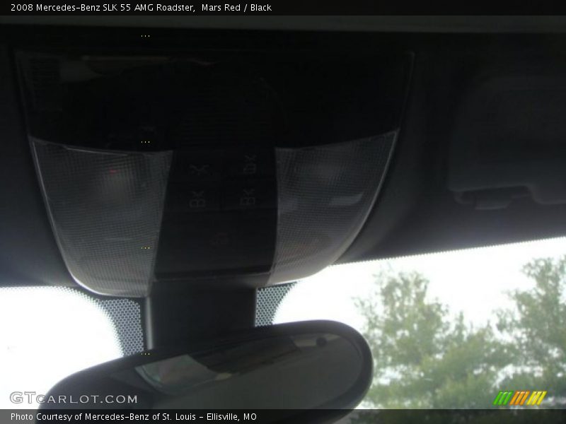 Mars Red / Black 2008 Mercedes-Benz SLK 55 AMG Roadster