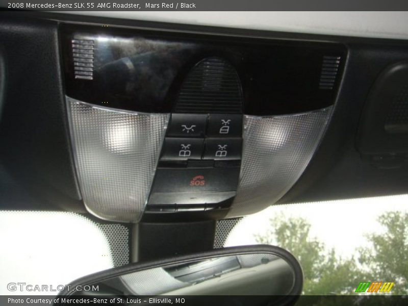 Mars Red / Black 2008 Mercedes-Benz SLK 55 AMG Roadster