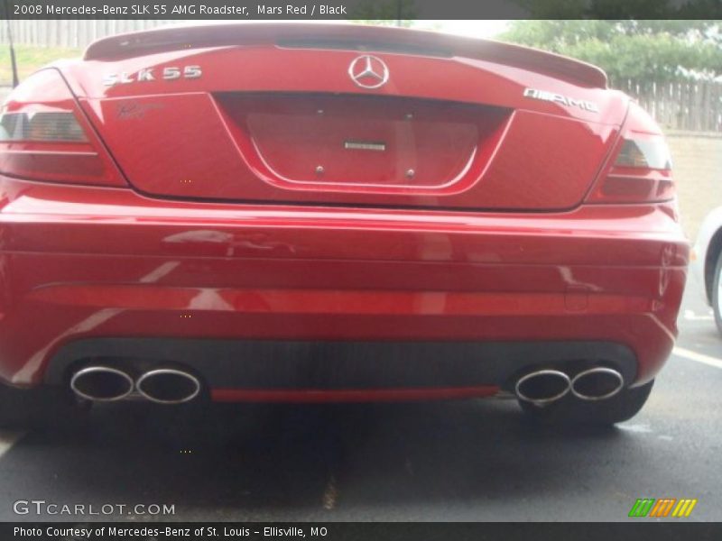 Mars Red / Black 2008 Mercedes-Benz SLK 55 AMG Roadster