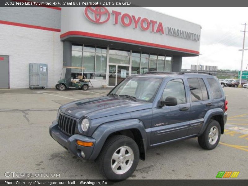 Steel Blue Pearlcoat / Dark Slate Gray 2002 Jeep Liberty Limited 4x4