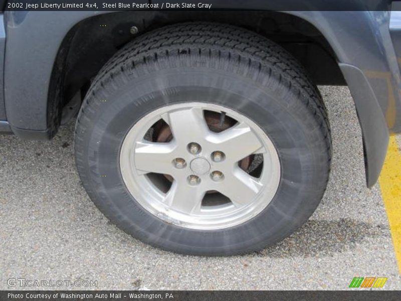 Steel Blue Pearlcoat / Dark Slate Gray 2002 Jeep Liberty Limited 4x4
