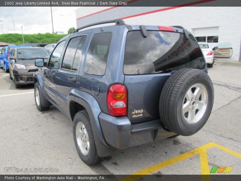 Steel Blue Pearlcoat / Dark Slate Gray 2002 Jeep Liberty Limited 4x4