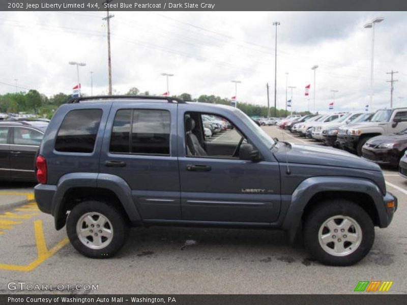 Steel Blue Pearlcoat / Dark Slate Gray 2002 Jeep Liberty Limited 4x4