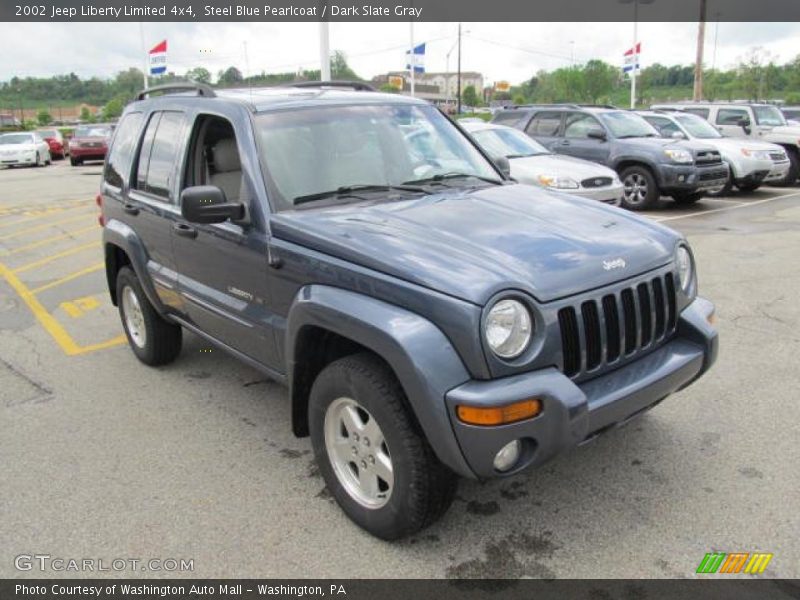 Steel Blue Pearlcoat / Dark Slate Gray 2002 Jeep Liberty Limited 4x4