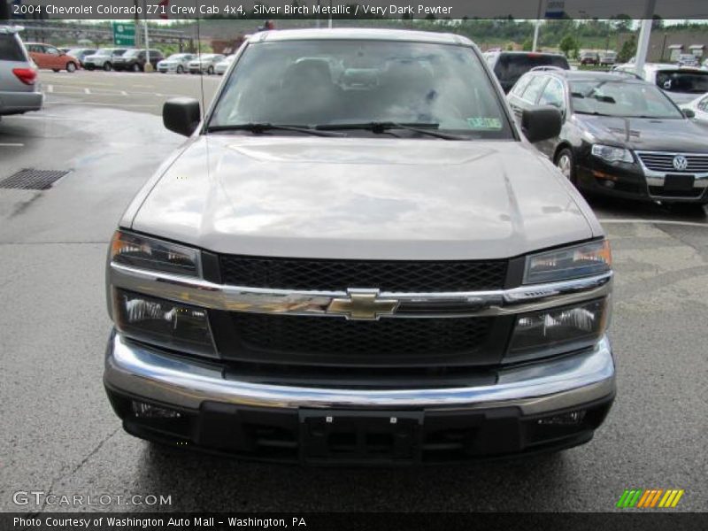 Silver Birch Metallic / Very Dark Pewter 2004 Chevrolet Colorado Z71 Crew Cab 4x4