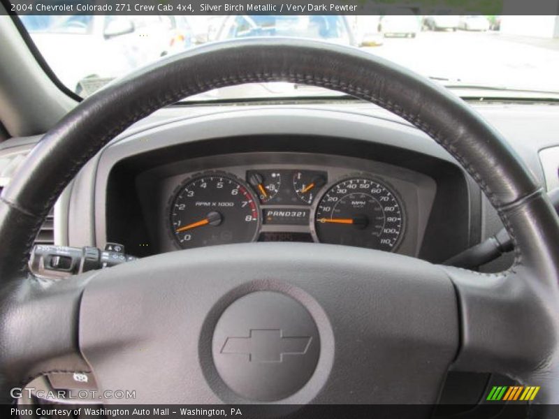 Silver Birch Metallic / Very Dark Pewter 2004 Chevrolet Colorado Z71 Crew Cab 4x4