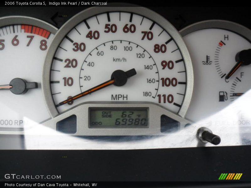 Indigo Ink Pearl / Dark Charcoal 2006 Toyota Corolla S