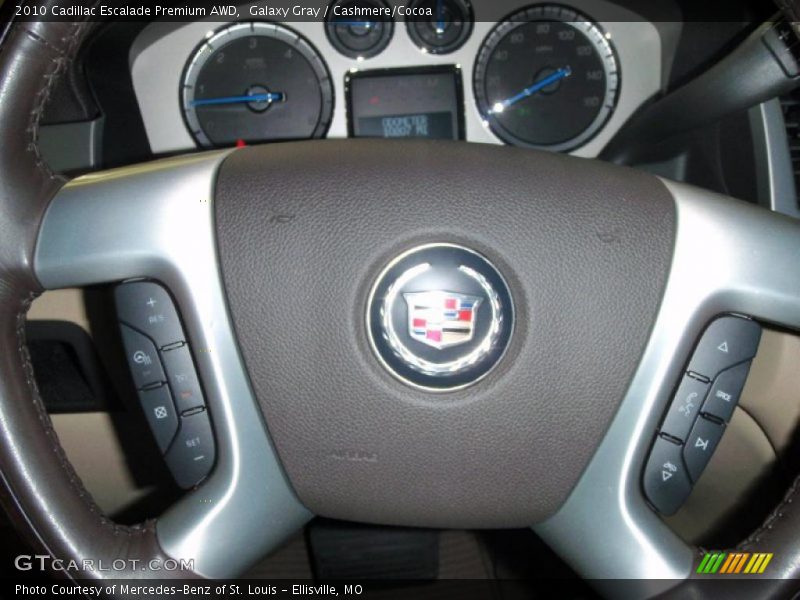 Galaxy Gray / Cashmere/Cocoa 2010 Cadillac Escalade Premium AWD