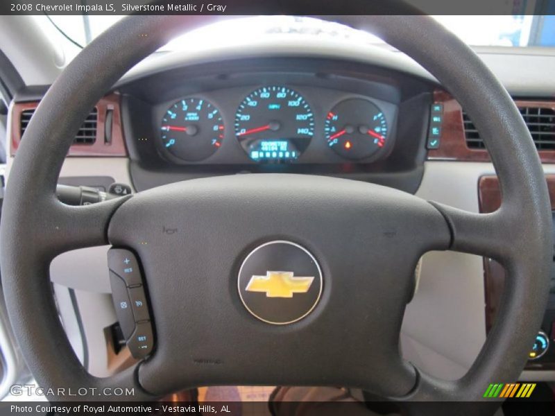 Silverstone Metallic / Gray 2008 Chevrolet Impala LS