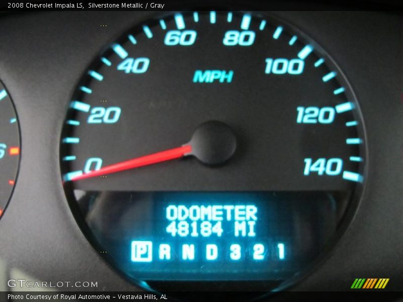 Silverstone Metallic / Gray 2008 Chevrolet Impala LS