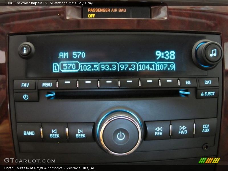 Silverstone Metallic / Gray 2008 Chevrolet Impala LS