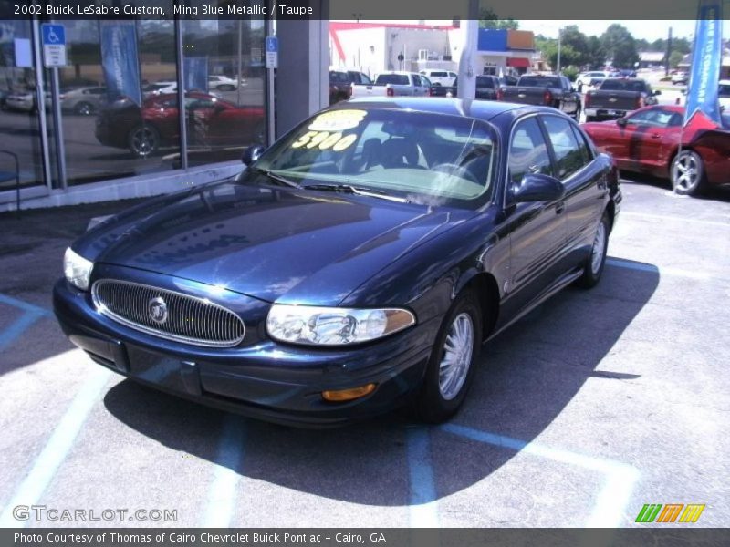 Ming Blue Metallic / Taupe 2002 Buick LeSabre Custom