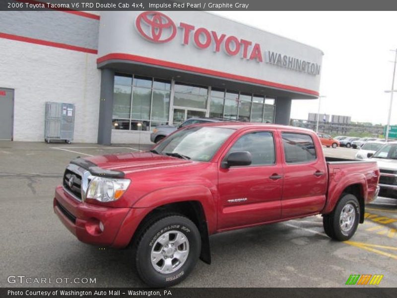Impulse Red Pearl / Graphite Gray 2006 Toyota Tacoma V6 TRD Double Cab 4x4